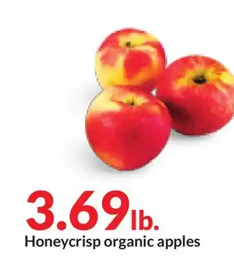 Hy-Vee Honeycrisp organic apples offer