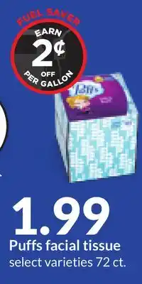 Hy-Vee Puffs facial tissue offer
