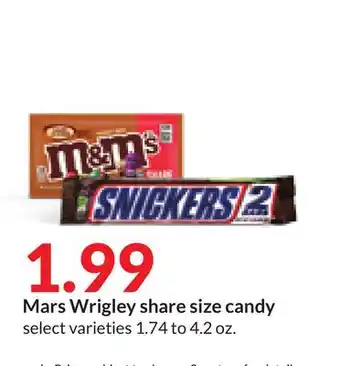 Hy-Vee Mars wrigley share size candy offer
