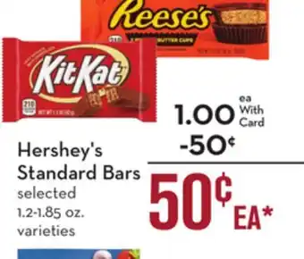 Mariano's Hershey's standard bars offer