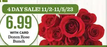 Mariano's Dozen rose bunch offer