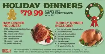 Mariano's Holiday dinners offer