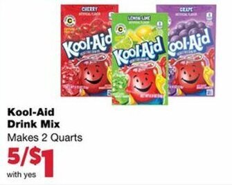 Family Fare Kool-Aid Drink Mix offer