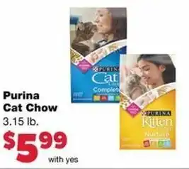 Family Fare Purina Cat Chow offer