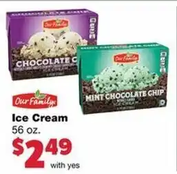 Family Fare Ice Cream 56 oz offer