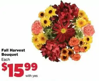 Family Fare Fall Harvest Bouquet offer