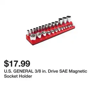 Harbor Freight Tools U.s. general 3/8 in. drive sae magnetic socket holder offer