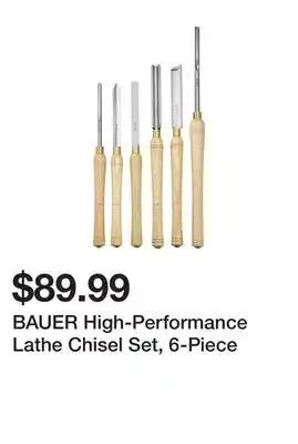 Harbor Freight Tools Bauer high-performance lathe chisel set, 6-piece offer