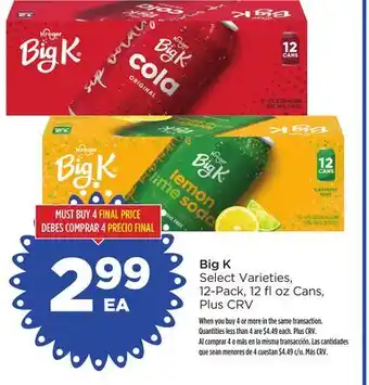 Food 4 Less Big k offer