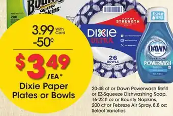 Ralphs Dixie paper plates or bowls offer