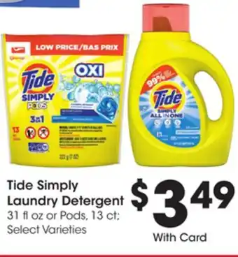 Ralphs Tide simply laundry detergent offer
