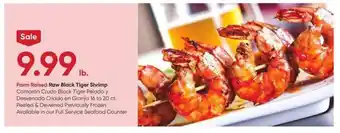 Stater Bros Raw Black Tiger Shrimp offer