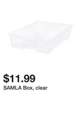 Ikea Samla box, clear offer
