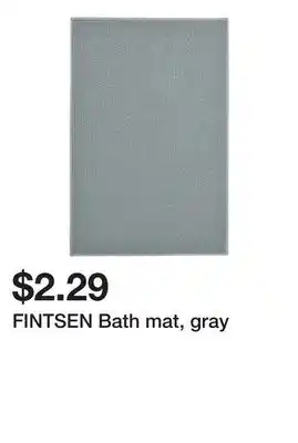 Ikea Fintsen bath mat, gray offer