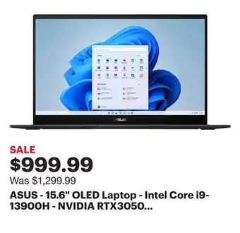 Best Buy Asus - 15.6 oled laptop - intel core i9-13900h - nvidia rtx3050 6gb with 16gb memory – 1tb ssd - black offer