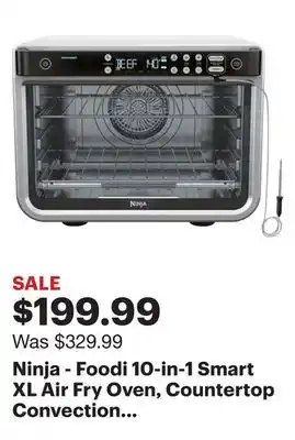 Best Buy Ninja - foodi 10-in-1 smart xl air fry oven, countertop convection oven with dehydrate & reheat capability - stainless silver offer