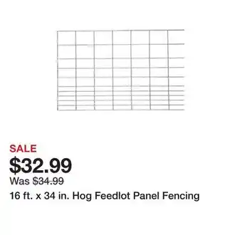 Tractor Supply Company 16 ft. x 34 in. hog feedlot panel fencing offer