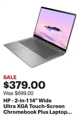Best Buy Hp - 2-in-1 14 wide ultra xga touch-screen chromebook plus laptop - intel core i3 - 8gb memory - 256gb ssd - mineral silver offer