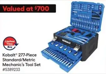 Lowe's Kobalt 277-Piece Standard/Metric Mechanic's Tool Set offer