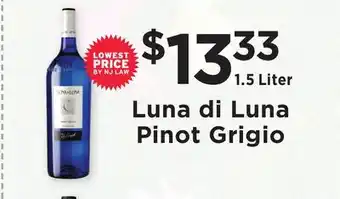 ShopRite Pinot grigio offer