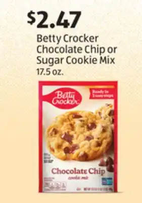 Aldi Betty crocker chocolate chip or sugar cookie mix offer