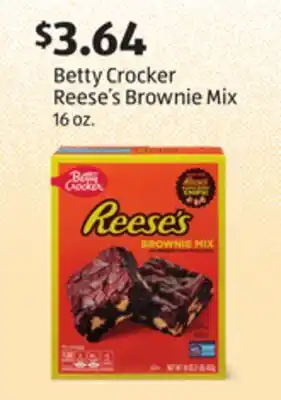 Aldi Betty crocker reese's brownie mix offer
