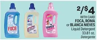CVS Foca, roma or blanca nieves liquid detergent 33.81 oz offer
