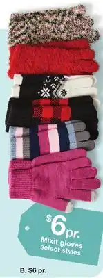 JC Penney Mixit gloves offer