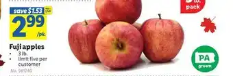 Lidl Fuji apples offer
