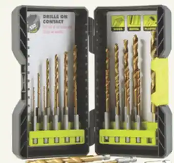 The Home Depot Ryobi 22 pc. titanium-coated drill bit set offer