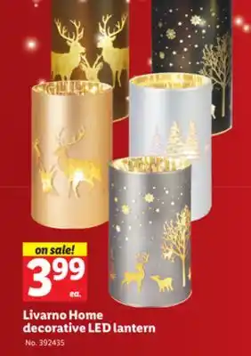 Lidl Livarno home decorative led lantern offer