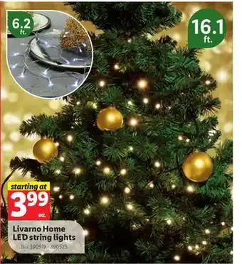Lidl Livarno home led string lights offer