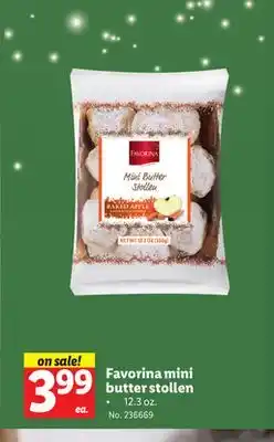 Lidl Favorina mini butter stollen offer
