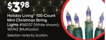 Lowe's 100-count mini christmas string lights offer