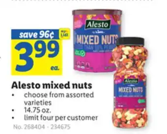 Lidl Alesto mixed nuts offer