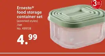 Lidl Ernesto food storage container set offer