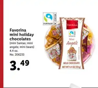 Lidl Favorina mini holiday chocolates offer