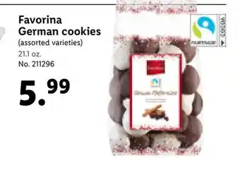 Lidl Favorina german cookies offer