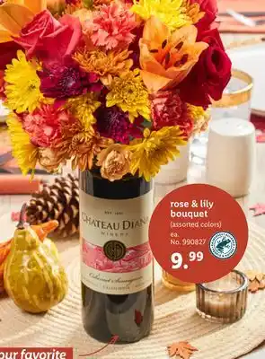 Lidl Rose & lily bouquet offer