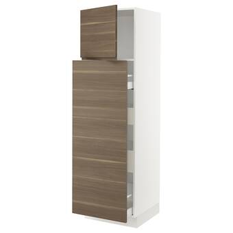 Ikea Sektion / maximera hc w p-o func 1dr/4drw, white/voxtorp walnut effect, 24x24x80 offer