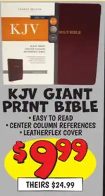 Ollie's Kjv giant print bible offer
