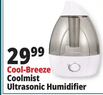 Ocean State Job Lot Cool-breeze 25w ultrasonic cool mist humidifier, 1 gal offer