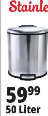 Ocean State Job Lot Stainless steel trash cans offer