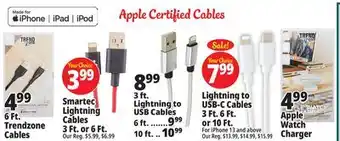 Ocean State Job Lot Apple certified cables offer