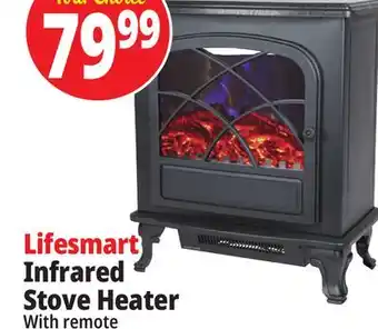 Ocean State Job Lot Lifesmart infrared electric fireplace stove heater with remote offer