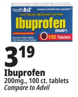 Ocean State Job Lot Ibuprofen 200 mg tablets, 100 count offer