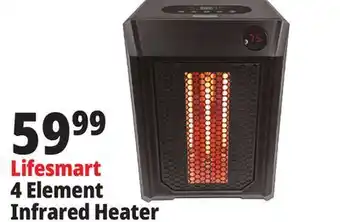 Ocean State Job Lot Lifesmart 4 element infrared heater offer