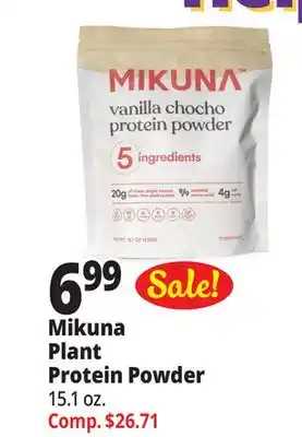 Ocean State Job Lot Mikuna plant protein powder offer