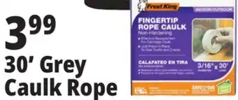 Ocean State Job Lot 30' grey caulk rope offer