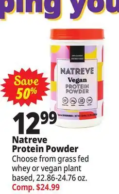 Ocean State Job Lot Natreve protein powder offer